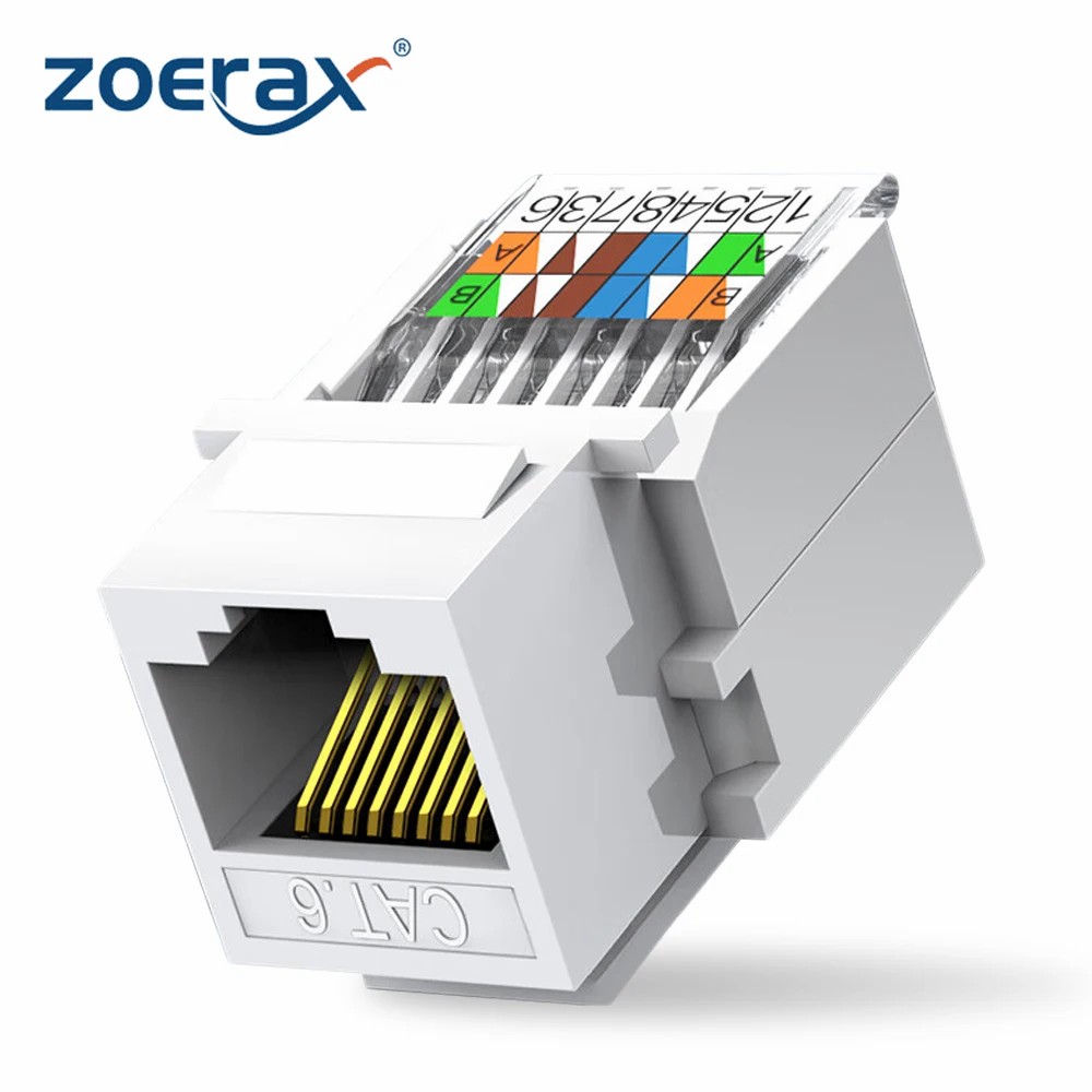 Patch Panel Cat6 - ZoeRax Cat6 RJ45 Modulo Ethernet Keystone