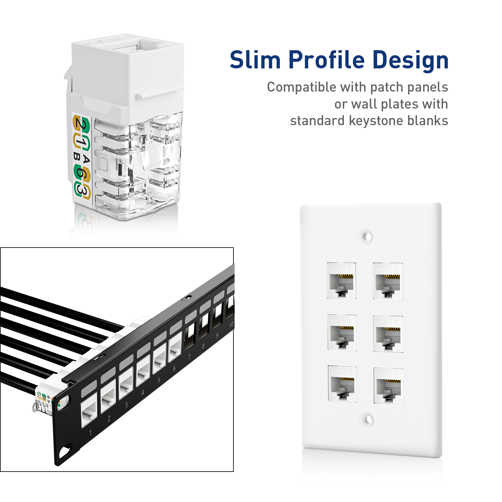 ZoeRax RJ45 Cat6/5e Jack Keyst - Patch Panel Cat6 recensione e prezzo