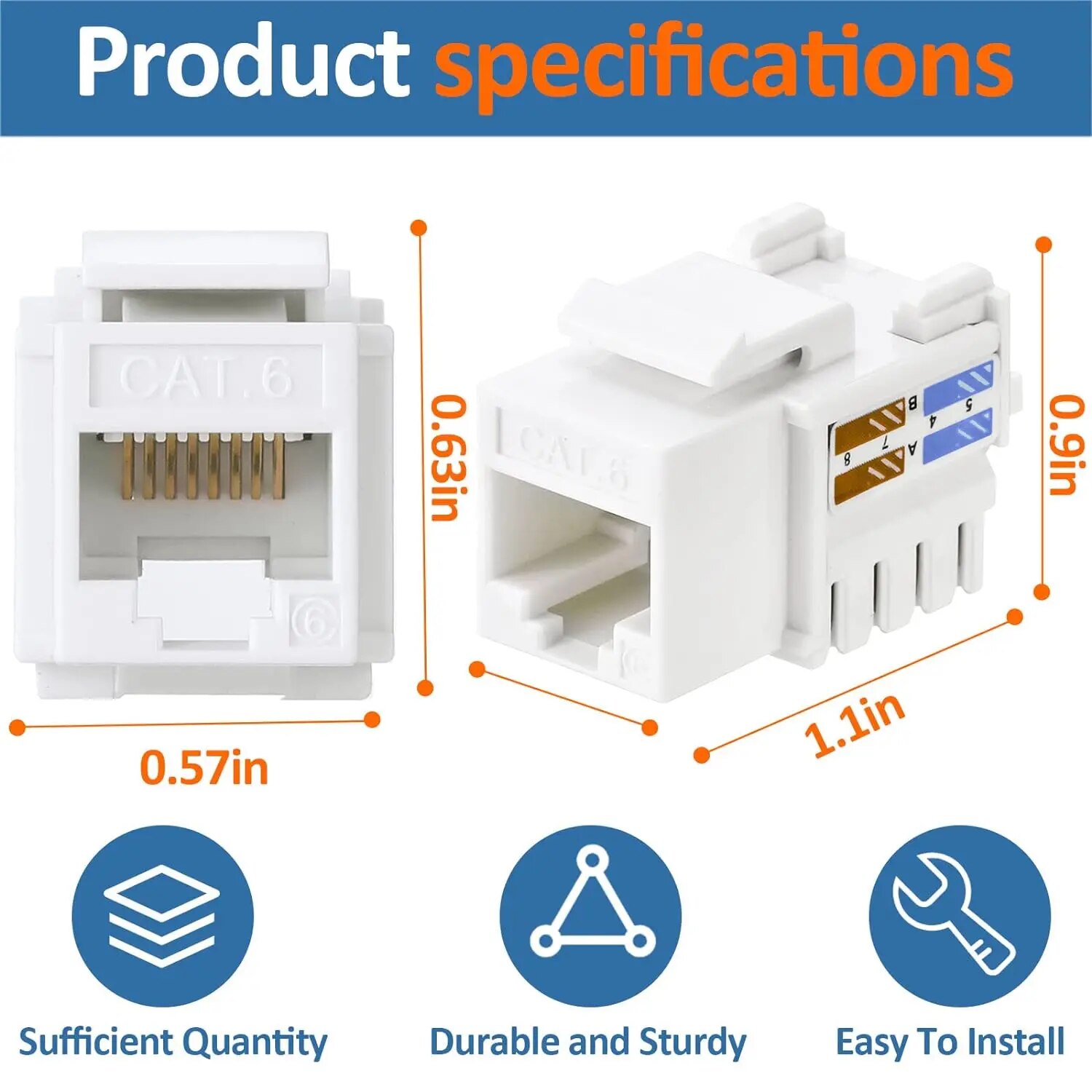 ZoeRax Confezione da 10 connet - Patch Panel Cat6 recensione e prezzo